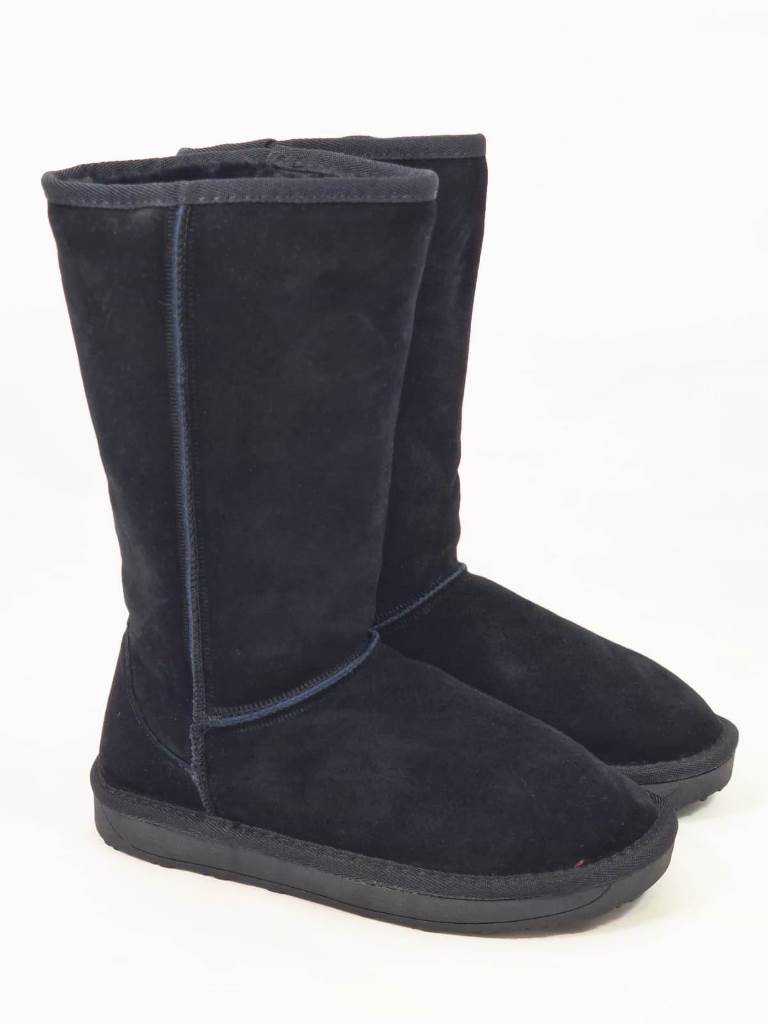 Ghete dama piele negre tip UGG Laura biashoes.ro imagine reduceri